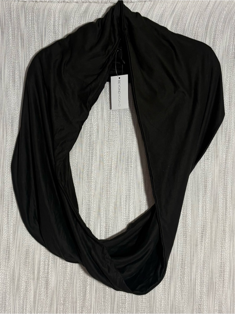 Beyond Yoga Black Loop Scarf - Lightweight Infinity Wrap